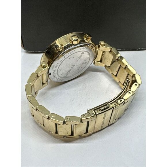 Michael Kors Parker MK5354 Women\'s Gold Stainless Steel Analog Dial Watch JNA232 main image 8